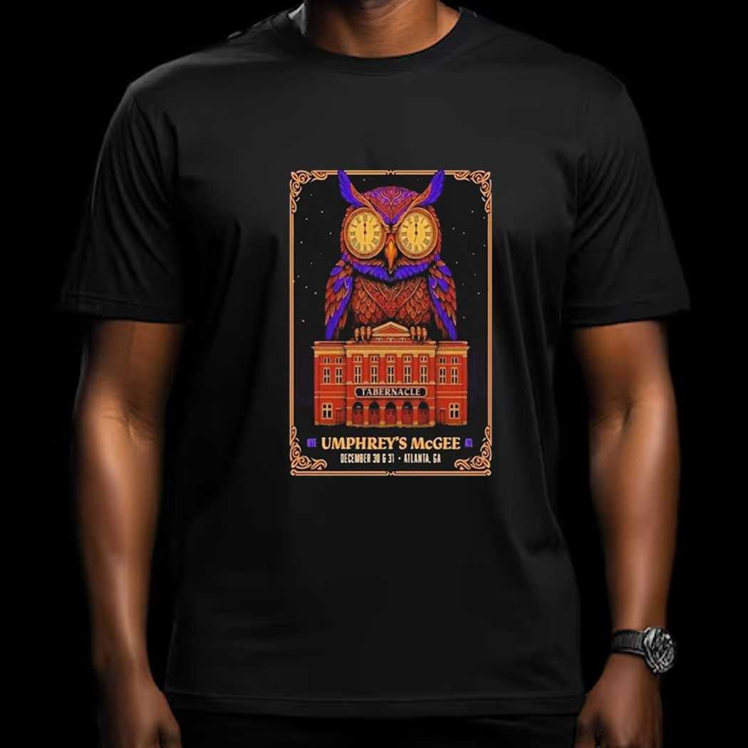 Umphreys Mcgee Dec 30 31 2025 Atlanta Ga Tour Shirt
