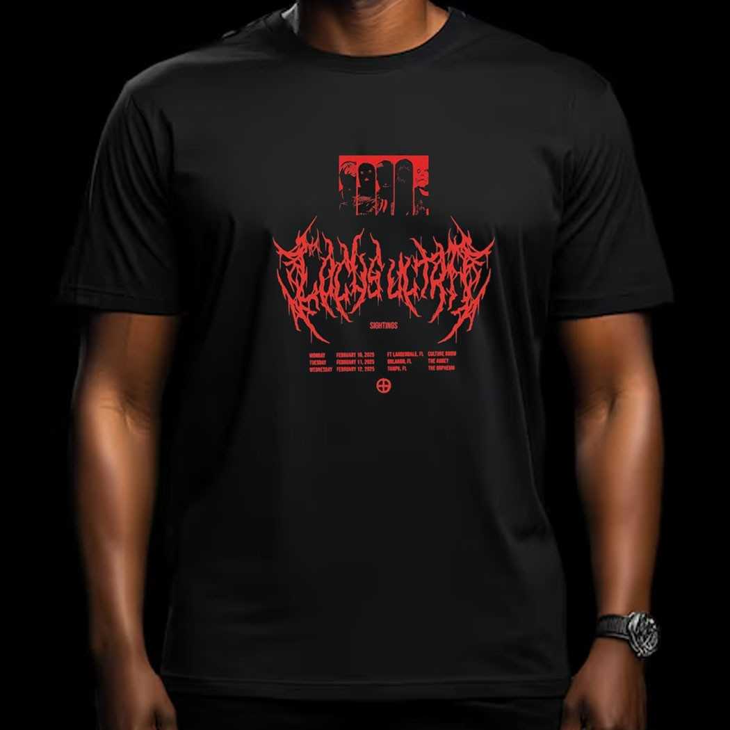 Underoath Sightings Tour 2025 Shirt