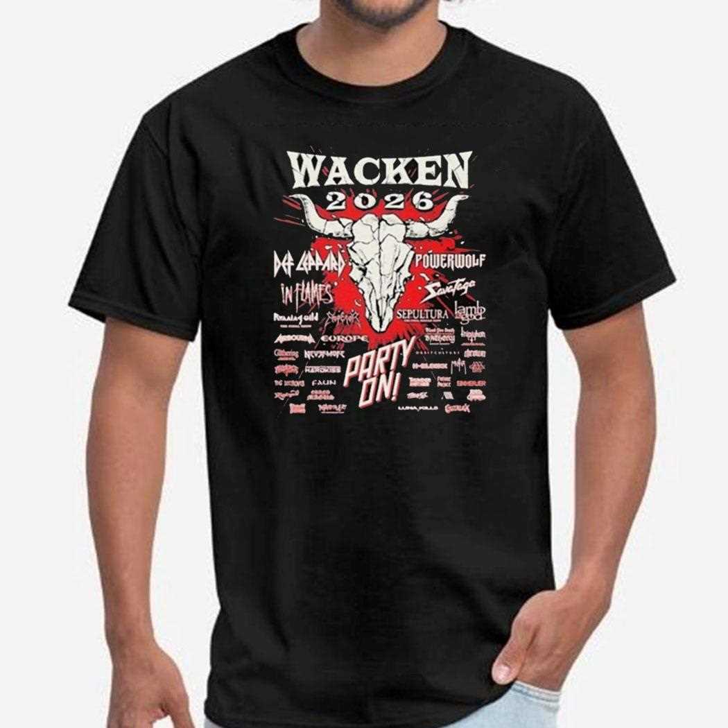 Wacken Open Air Bull 2025 Take Me Down To Heavy Metal City Shirt