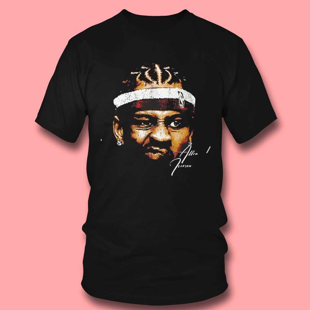 Allen Iverson Philadelphia 76ers Nba Basketball Big Face Shirt