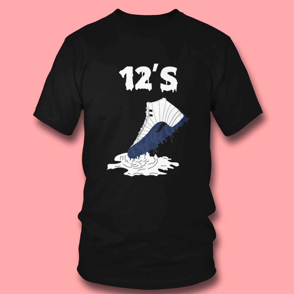 French Blue 12s Sneaker Girl Nail Shirt