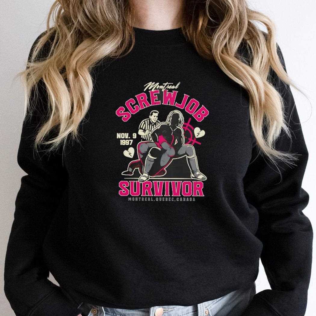 Montreal Screwjob Survivor 1997 Shirt Montreal Screwjob Survivor 1997 Shirt