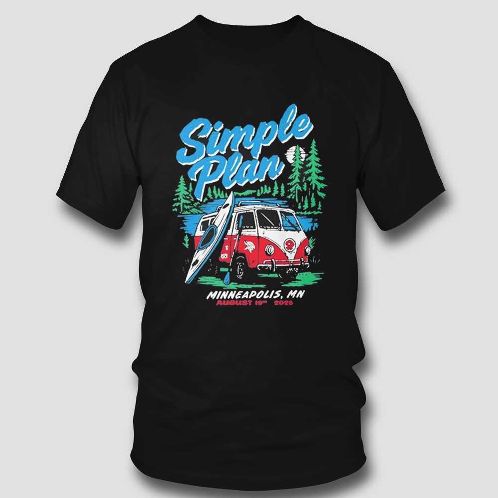 Simple Plan Tour Armory Minneapolis Mn Aug 19 2025 Shirt