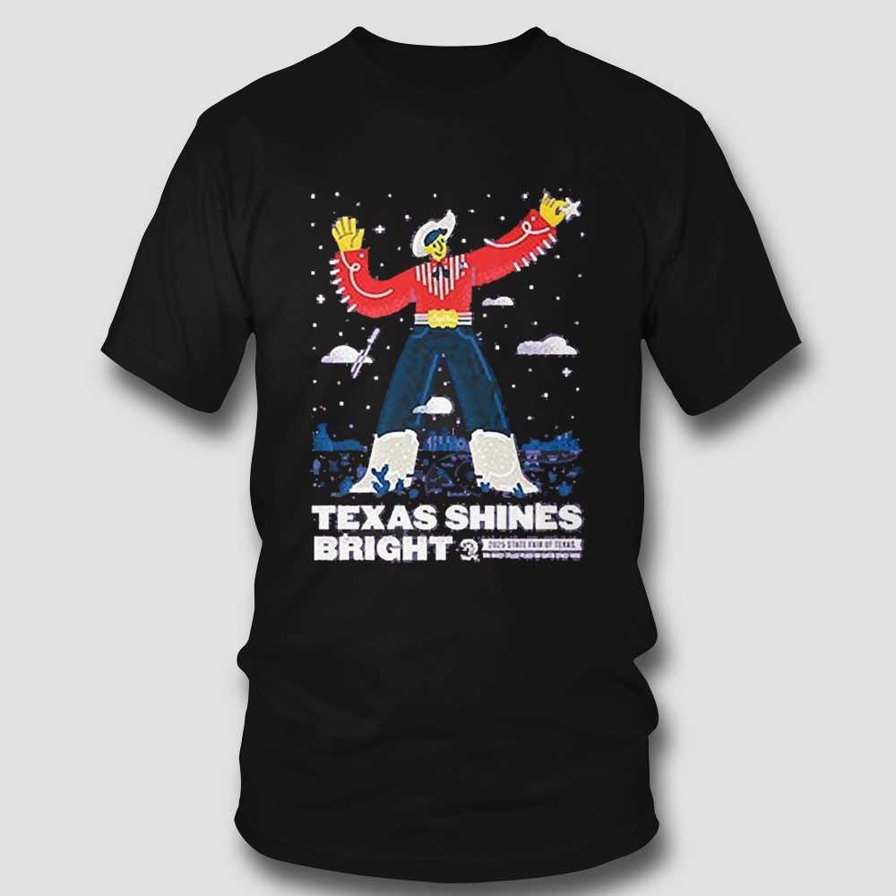 State Fair Of Texas 2025 Commemorative Art Texas Shines Bright Shirt