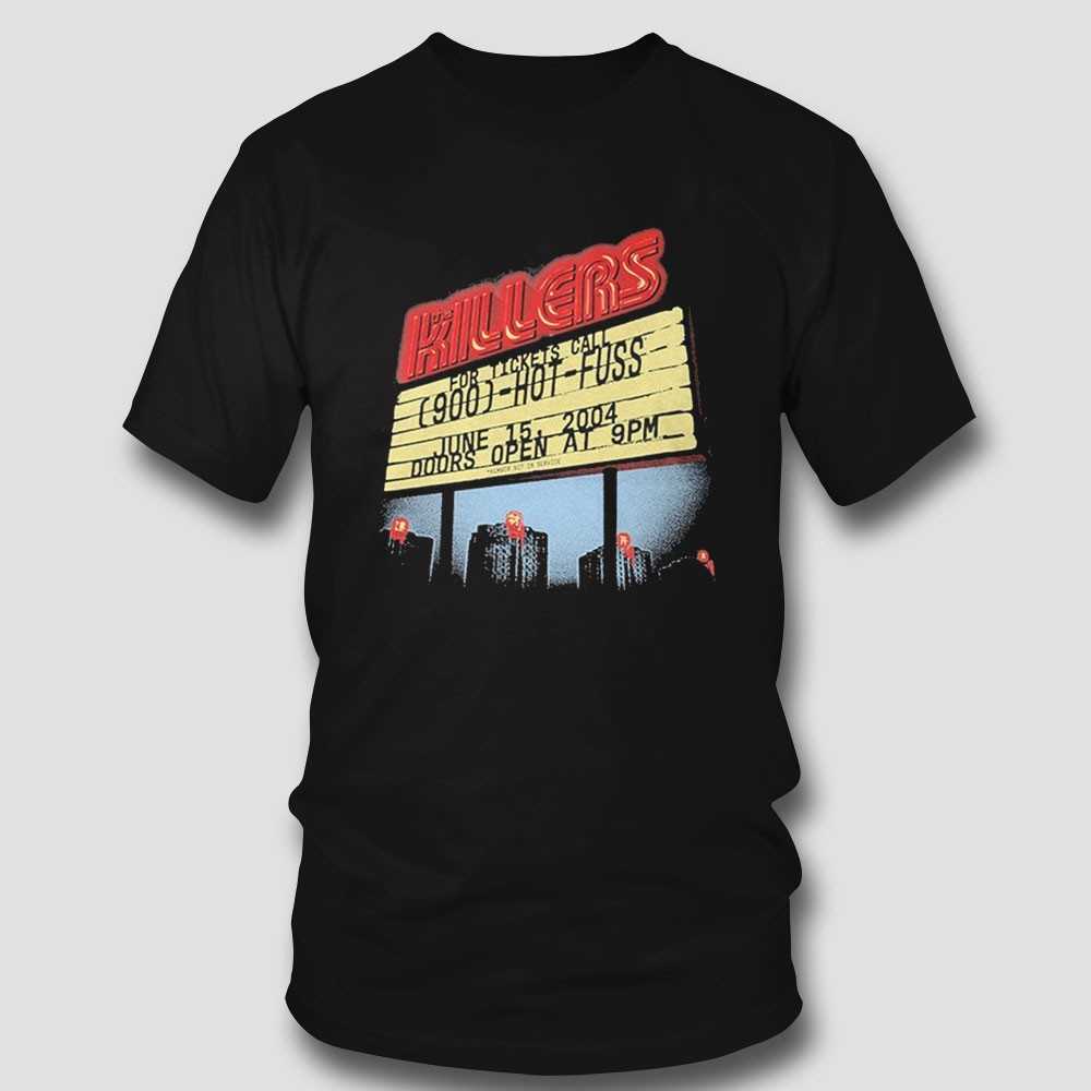 The Killers Summer Motel Sign Hot Fuss Doors Open Shirt
