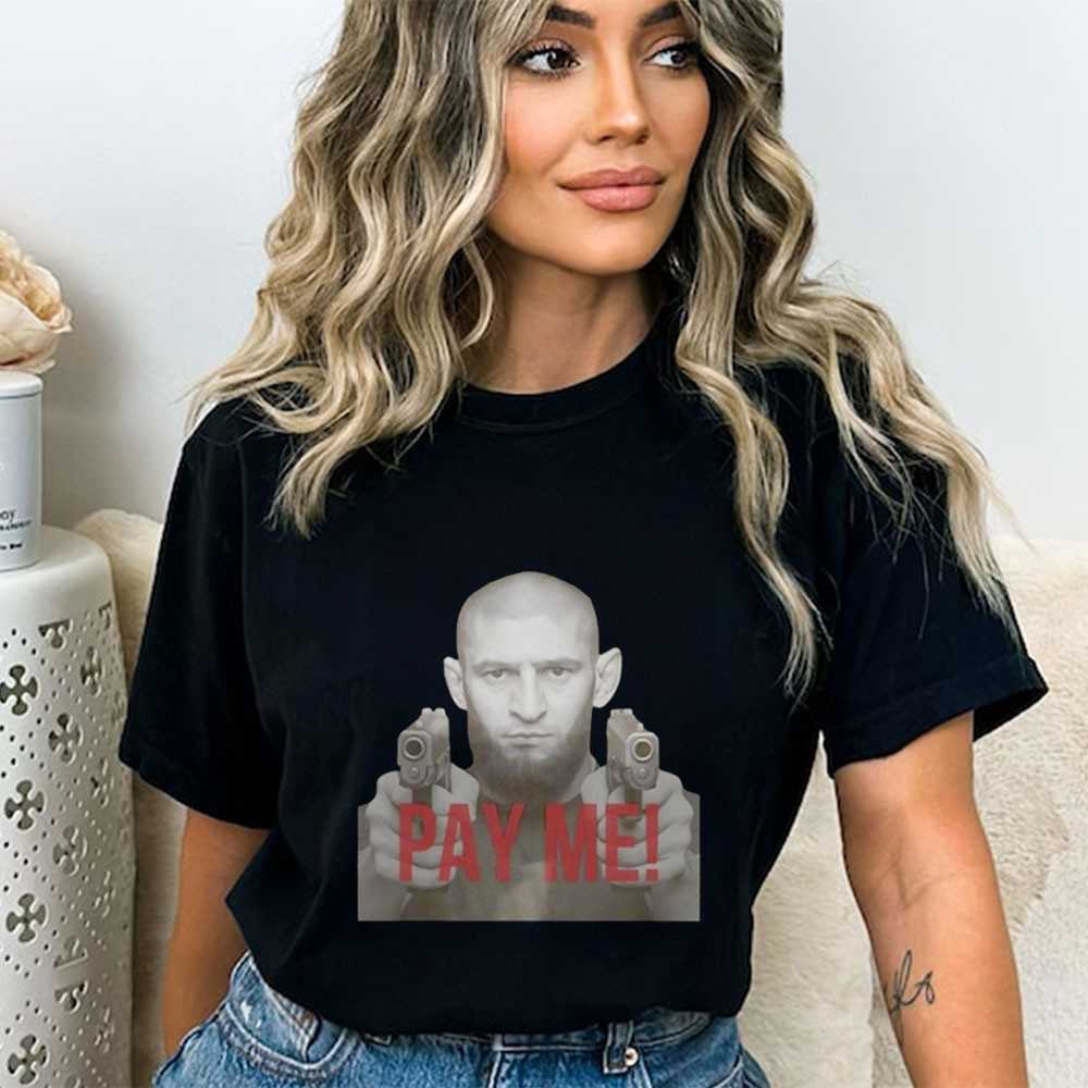 Khamzat Chimaev Gun Pay Me Shirt Khamzat Chimaev Gun Pay Me Shirt