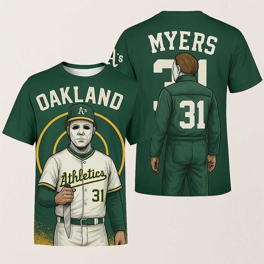 Michael Myers Texas Rangers 2025 Halloween Shirt