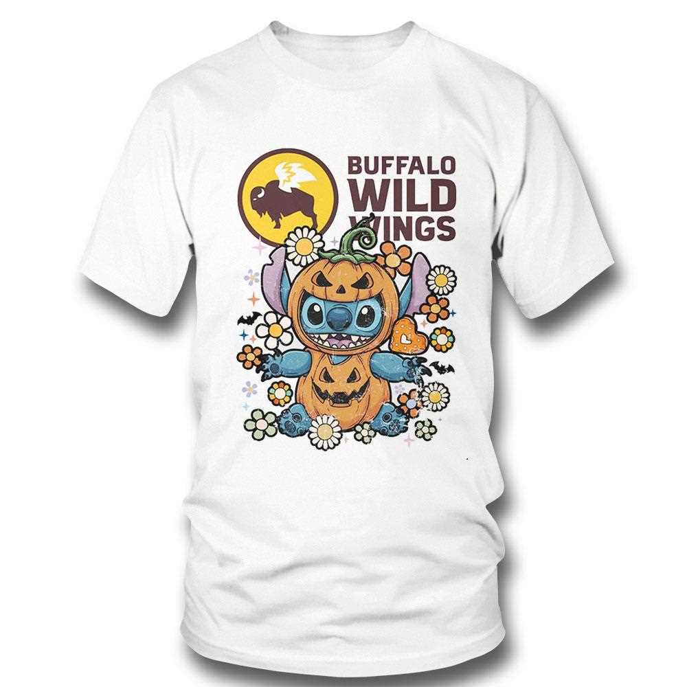 Buffalo Wild Wings Stitch Pumpkin Halloween Tee