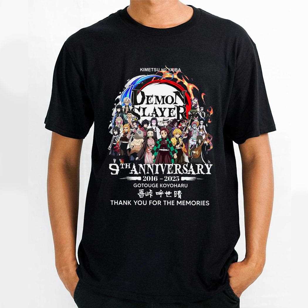Demon Slayer Kimetsu No Yaiba 9th Anniversary Tee