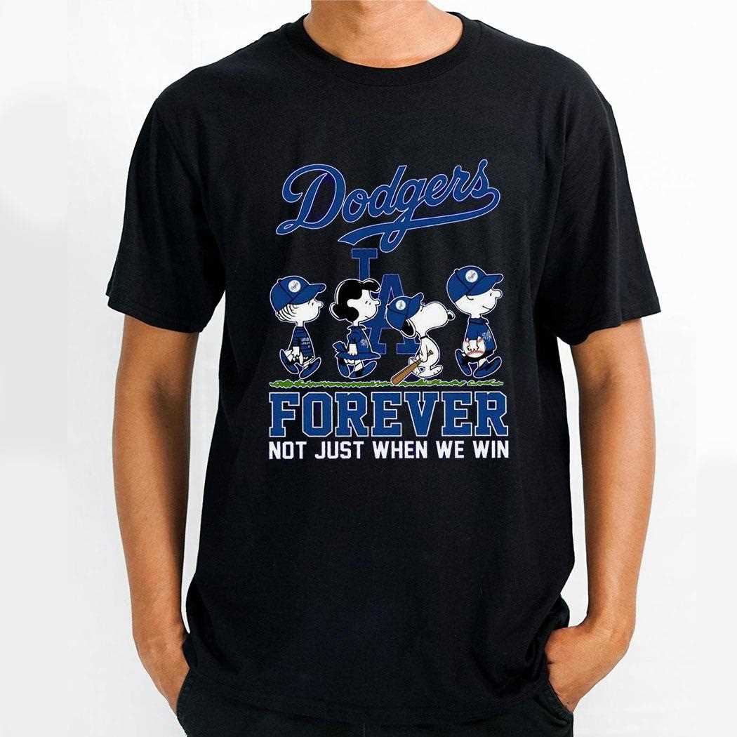 Dodgers Peanuts Gang Fan Forever T-shirt