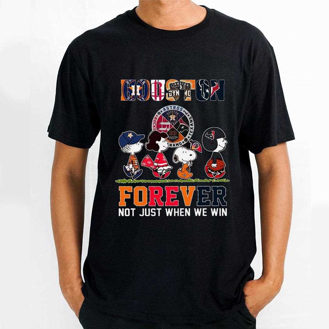 Houston Peanuts Gang Sports Fan Forever T-shirt