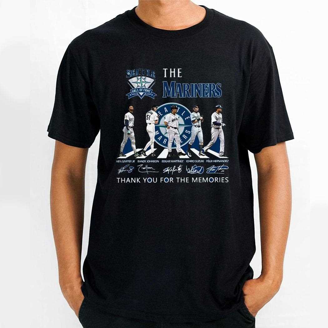 Mariners Hall Of Fame Legends Abbey Road Walk Shirt