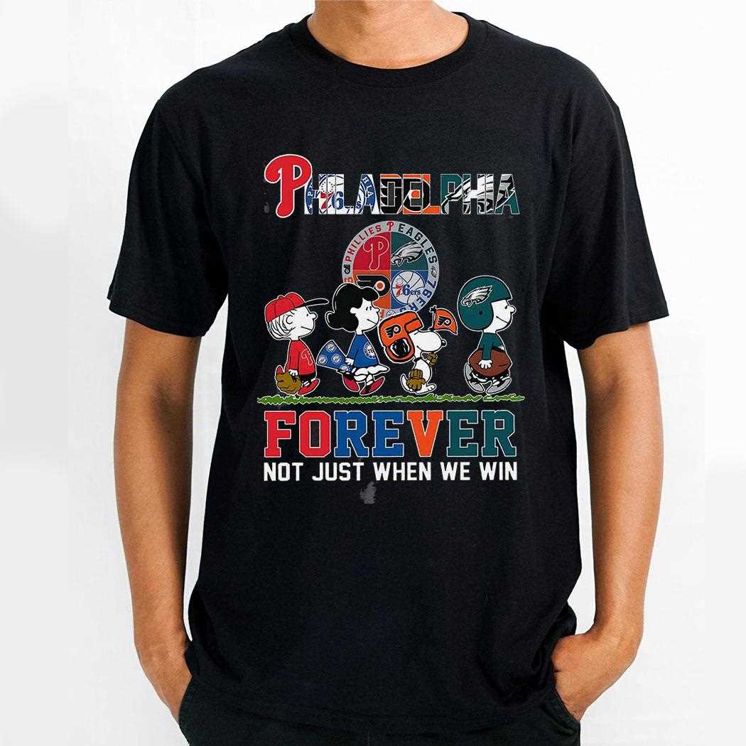 Philadelphia Peanuts Gang Sports Fan Forever T-shirt