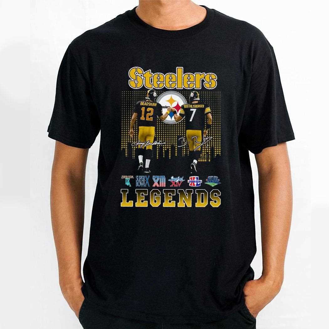 Steelers Legends Bradshaw And Roethlisberger Shirt
