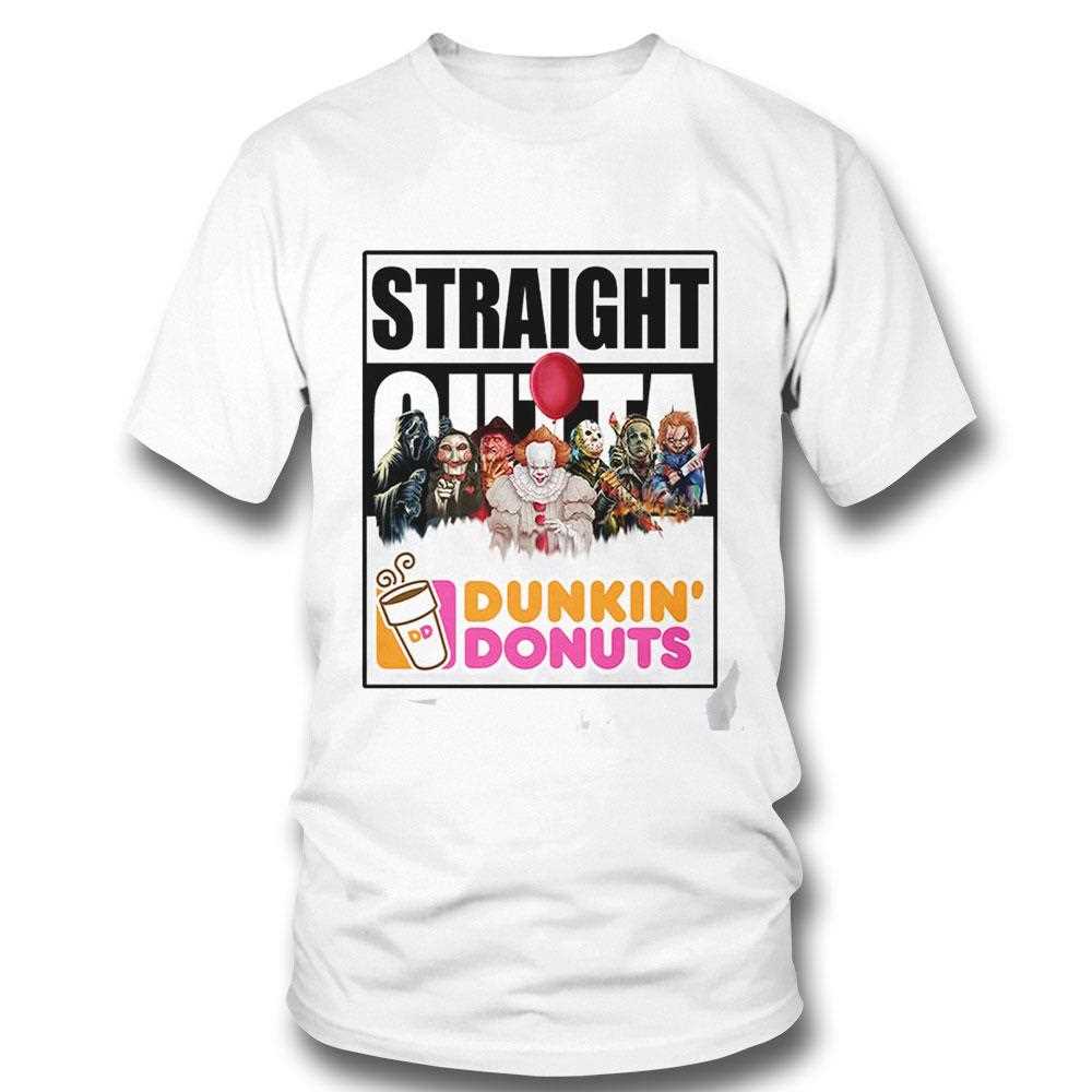 Straight Outta Dunkin Donuts Horror Crew Tee