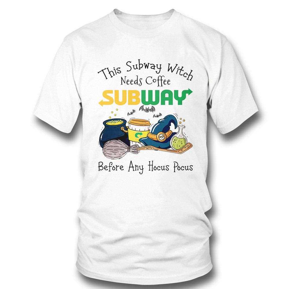 This Subway Witch Needs Coffee Halloween Shirt