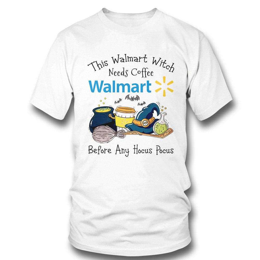 This Walmart Witch Needs Coffee Halloween Shirt