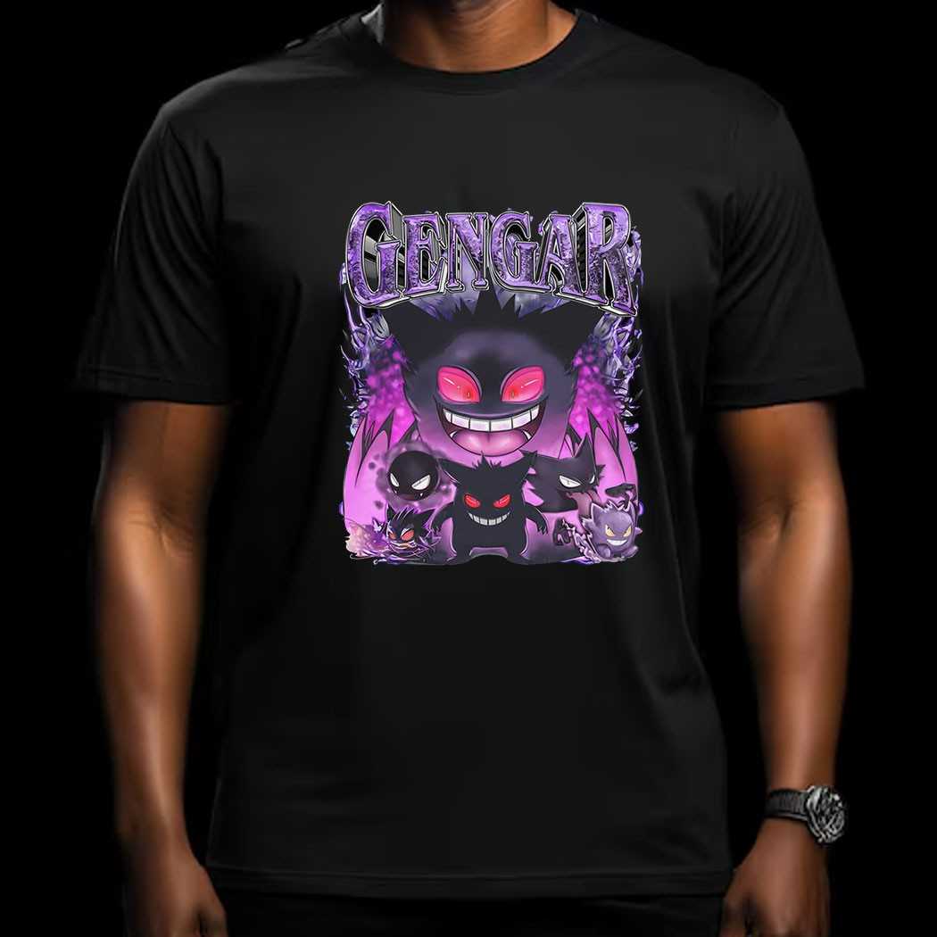 Gengar Pokemon Purple Aura Tee