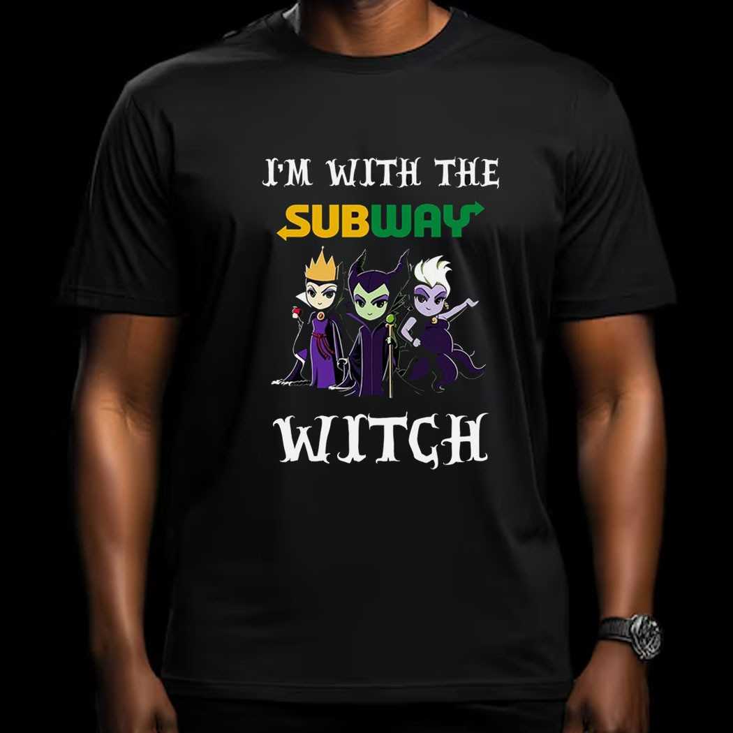 I’m With The Subway Witch Villains Halloween Shirt