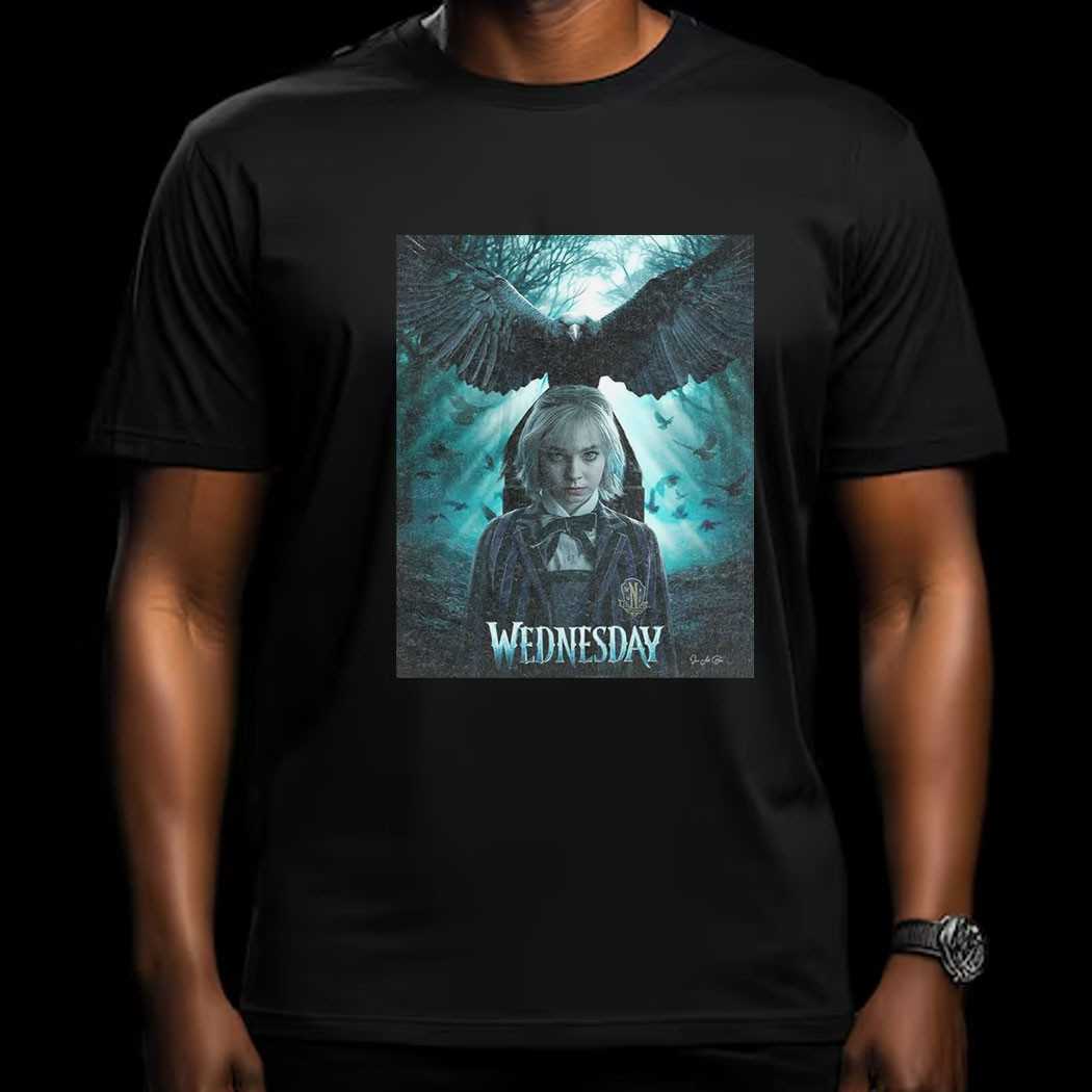 Wednesday Nevermore Raven Woods Tee
