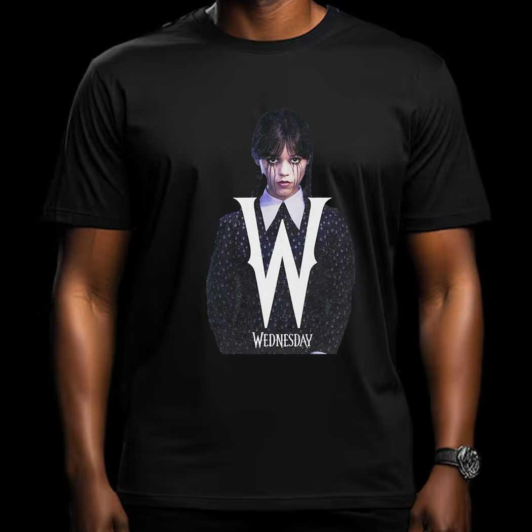 Wednesday W Dripping Mascara Tee