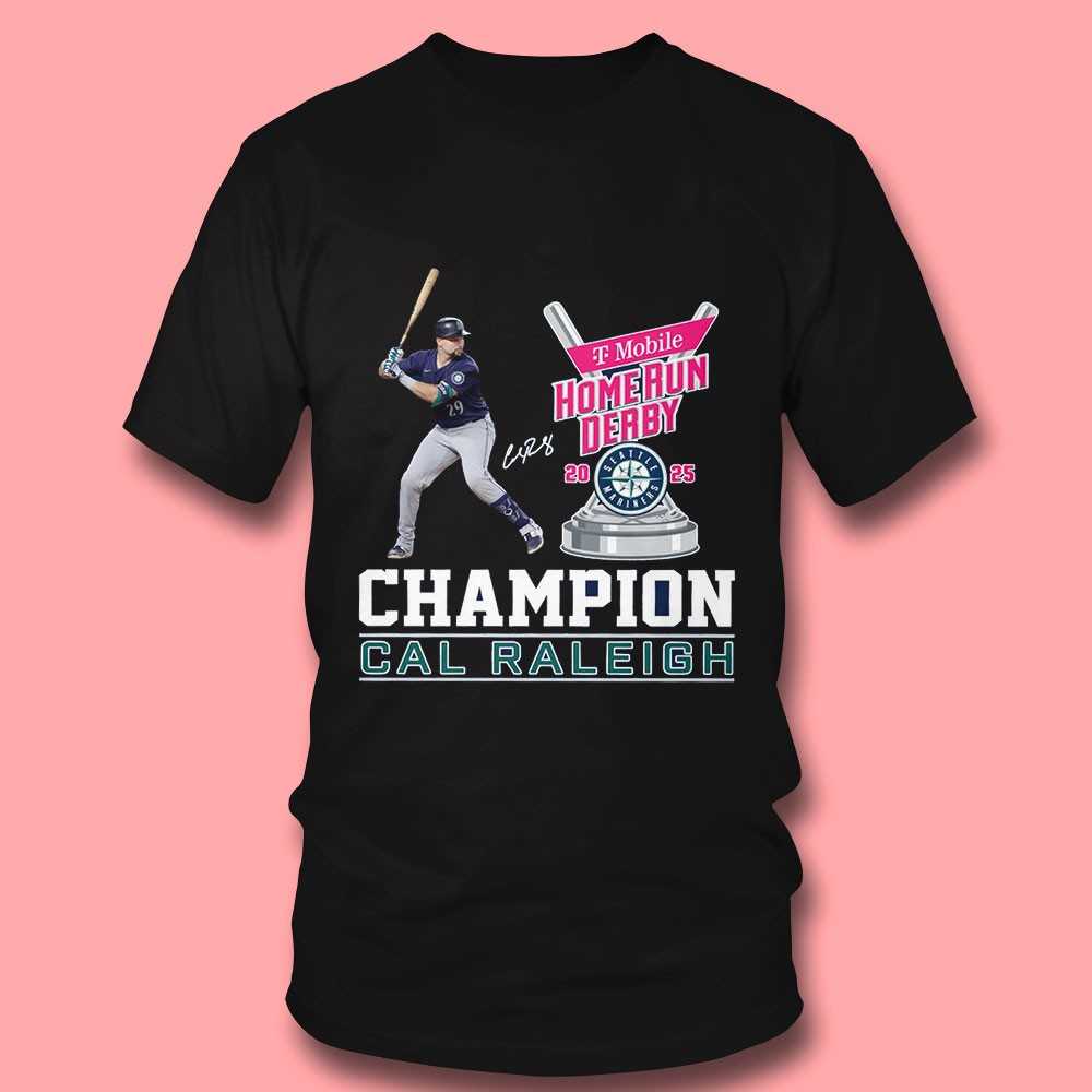 2025 Home Run Derby Champion Cal Raleigh Signature Shirt