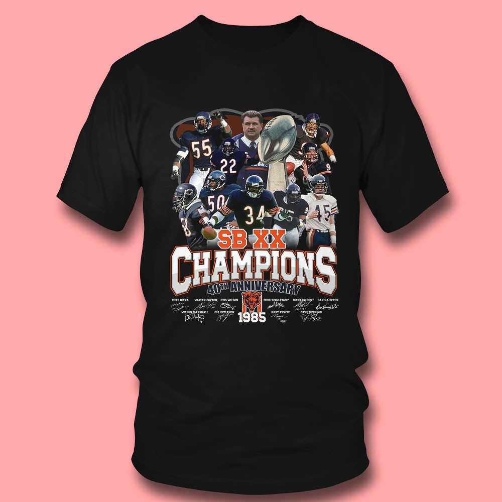 Chicago Bears Sb Xx Champions 40th Anniversary Shirt