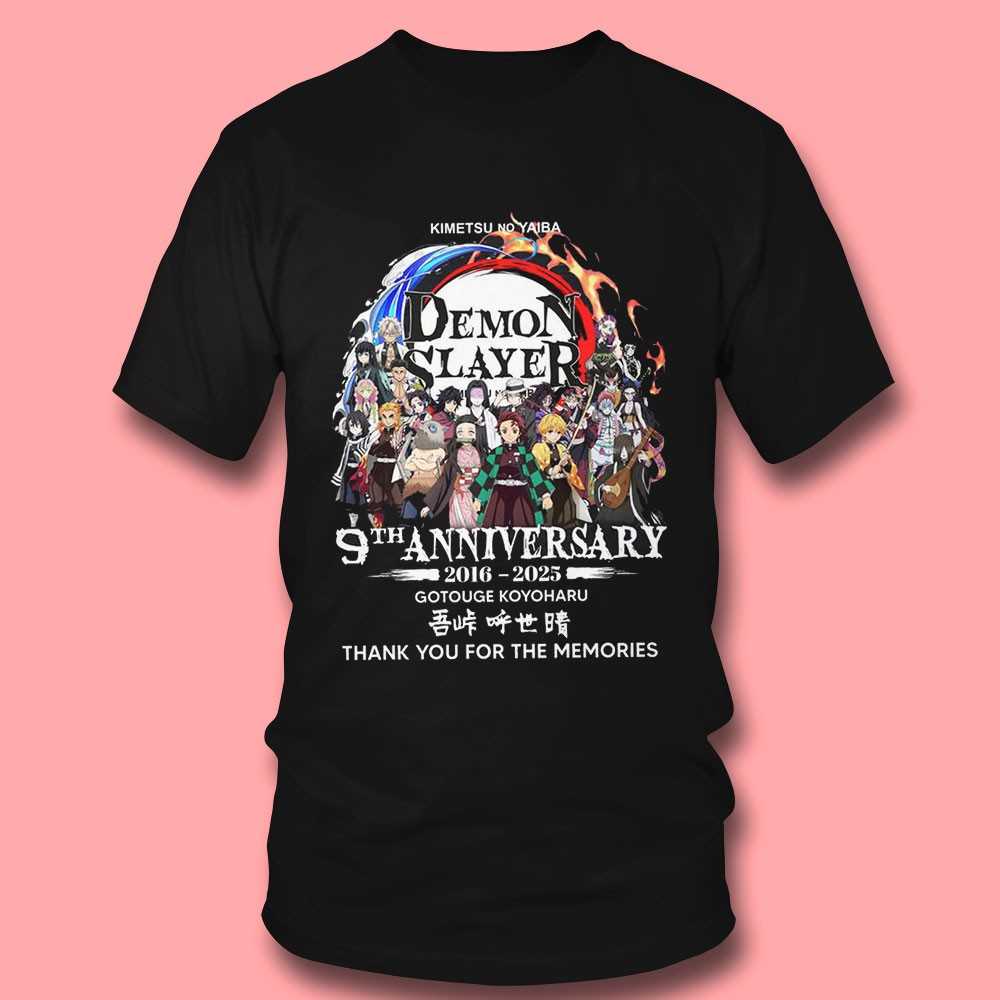 Demon Slayer 9th Anniversary 2016-2025 T-shirt