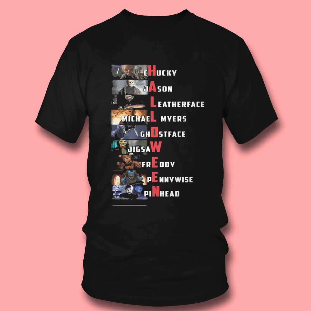 Halloween Horror Character Stack Tee