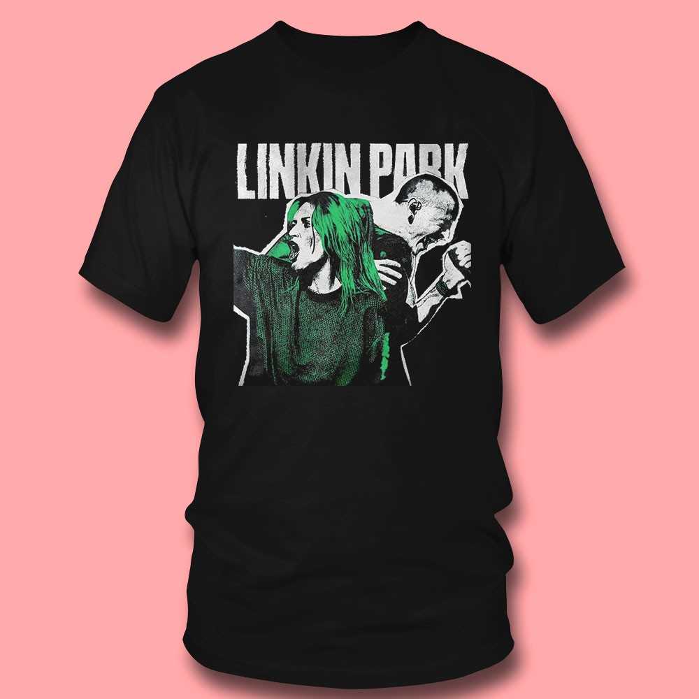 Linkin Park Live Green & Black Band Tee