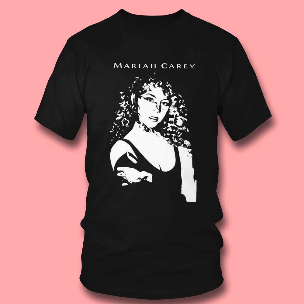 Mariah Carey Black & White Portrait T-shirt Mariah Carey Black & White Portrait T-shirt