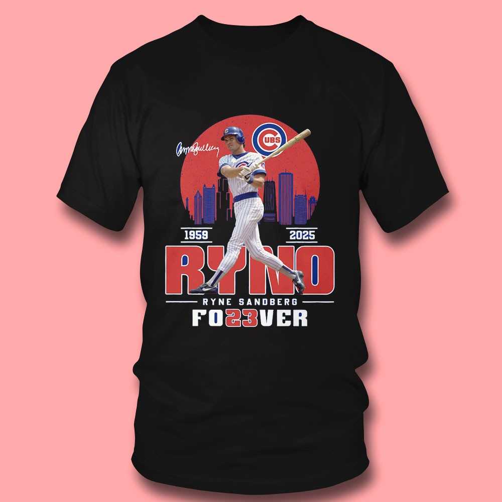 Ryne Sandberg Cubs 1959-2025 Ryno Forever Signature Shirt