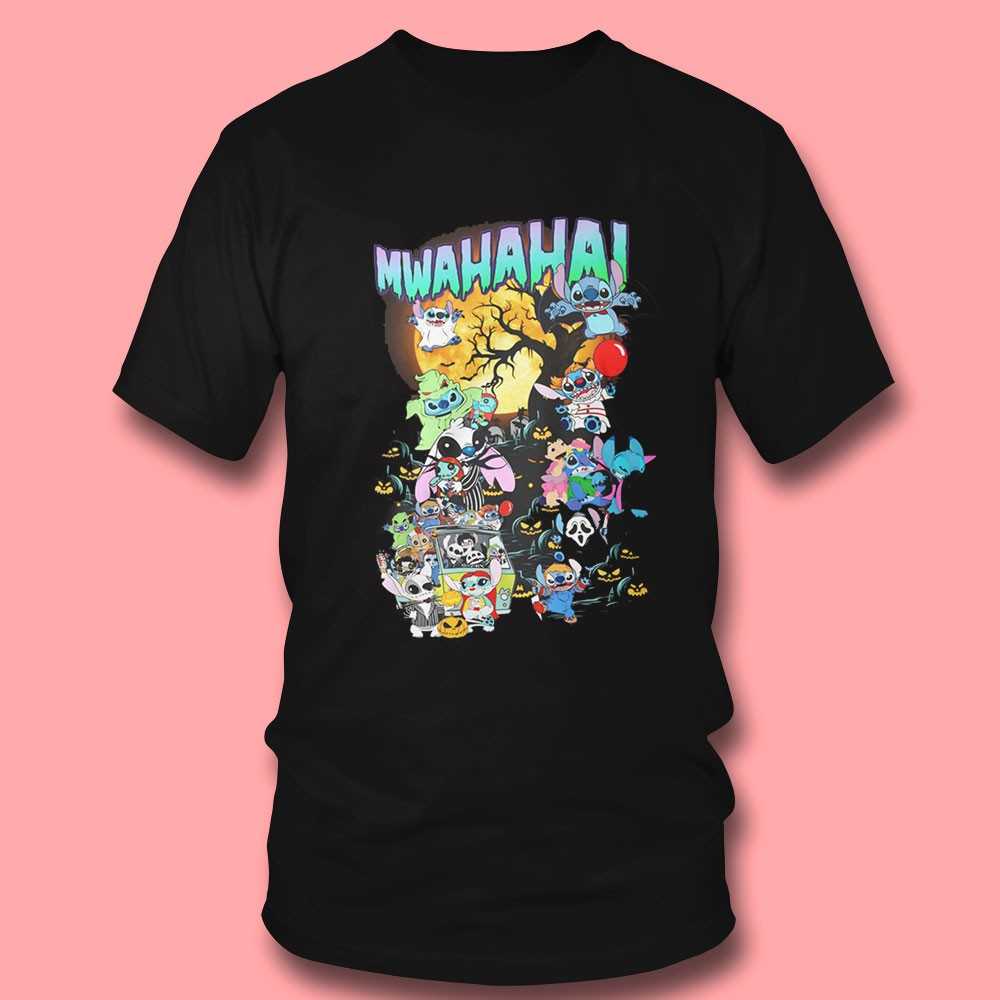 Stitch Mwahahaha Halloween Party Tee