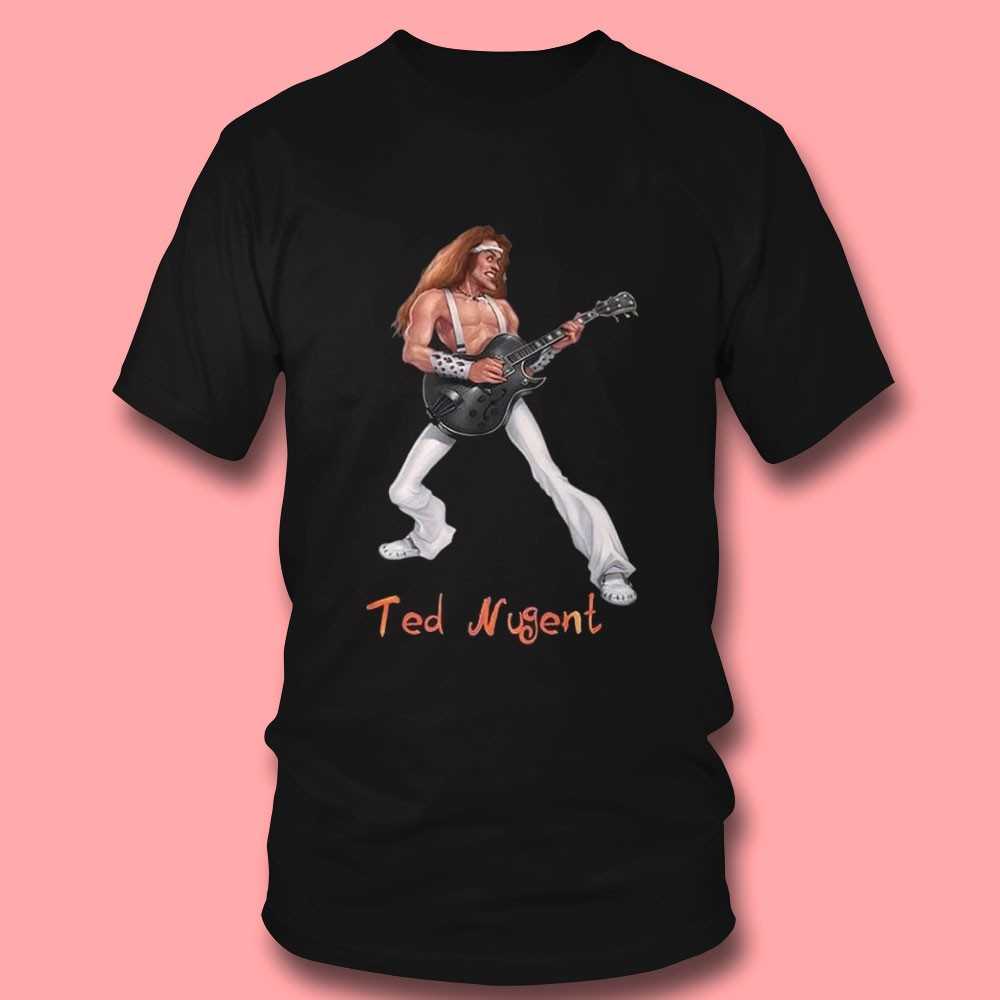 Ted Nugent Cartoon Guitarist Tee Ted Nugent Cartoon Guitarist Tee