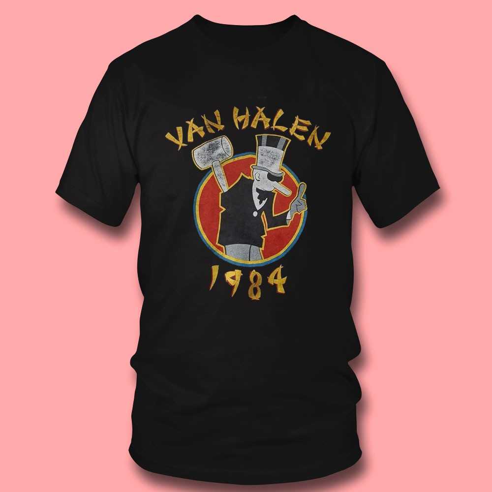 Van Halen 1984 Bottle Man Cartoon Tee
