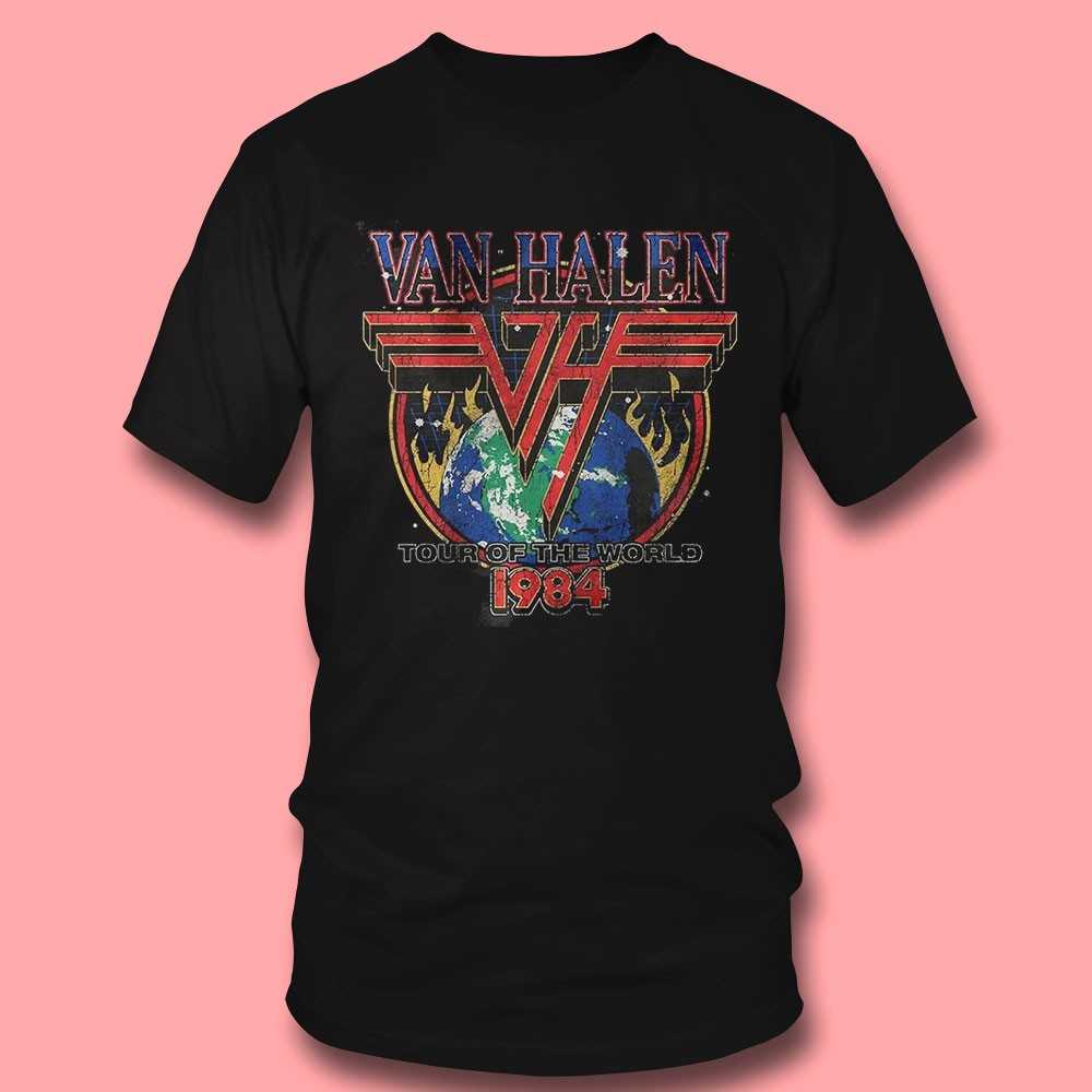 Van Halen 1984 World Tour Globe & Logo Tee