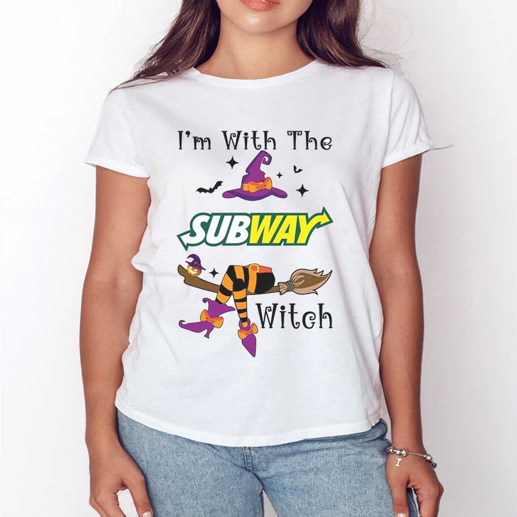 I’m With The Subway Witch Halloween Shirt