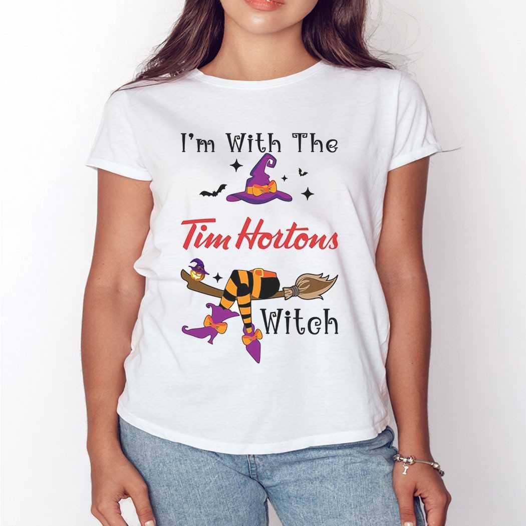 I’m With The Tim Hortons Witch Halloween Shirt