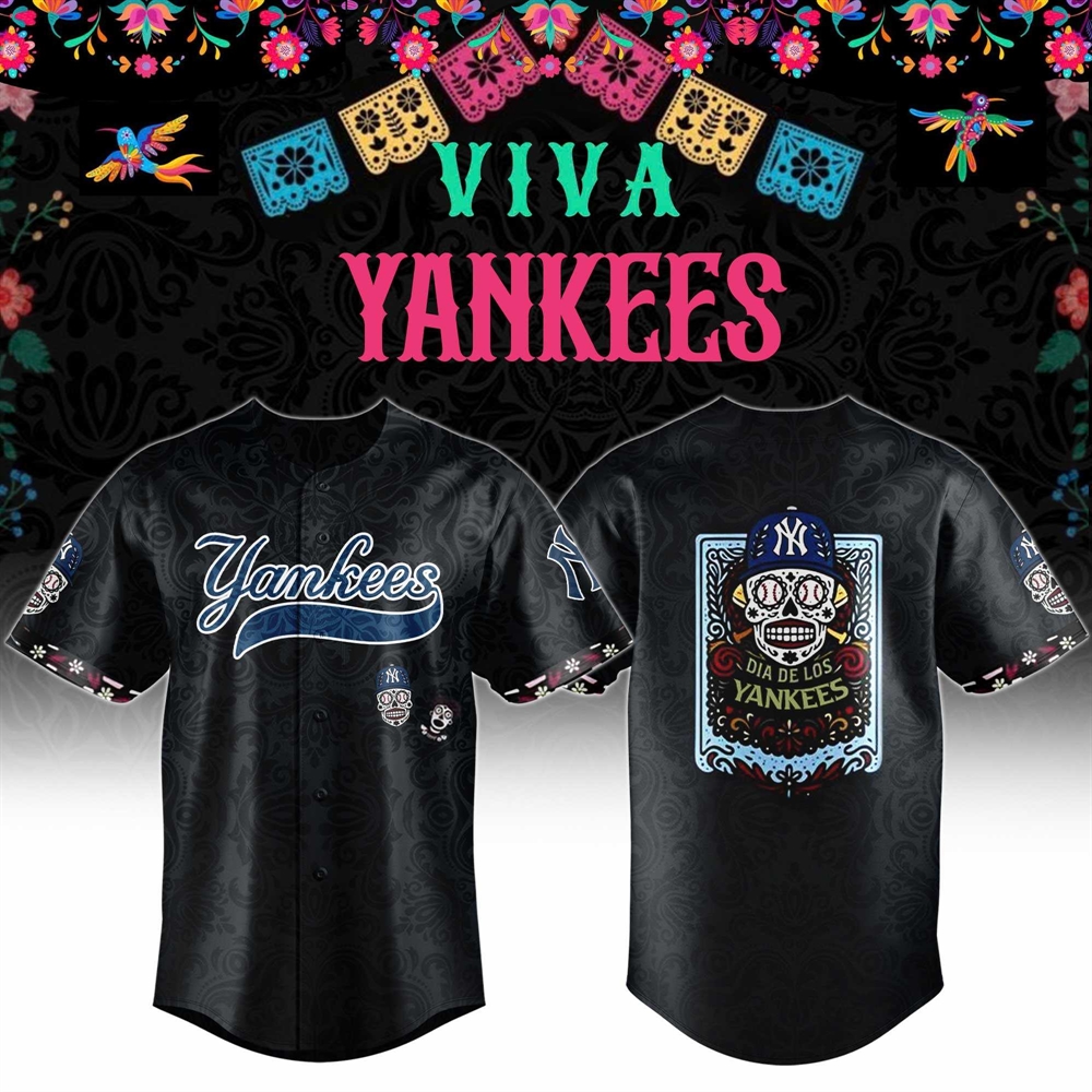 New York Yankees Dia De Los Muertos Jersey