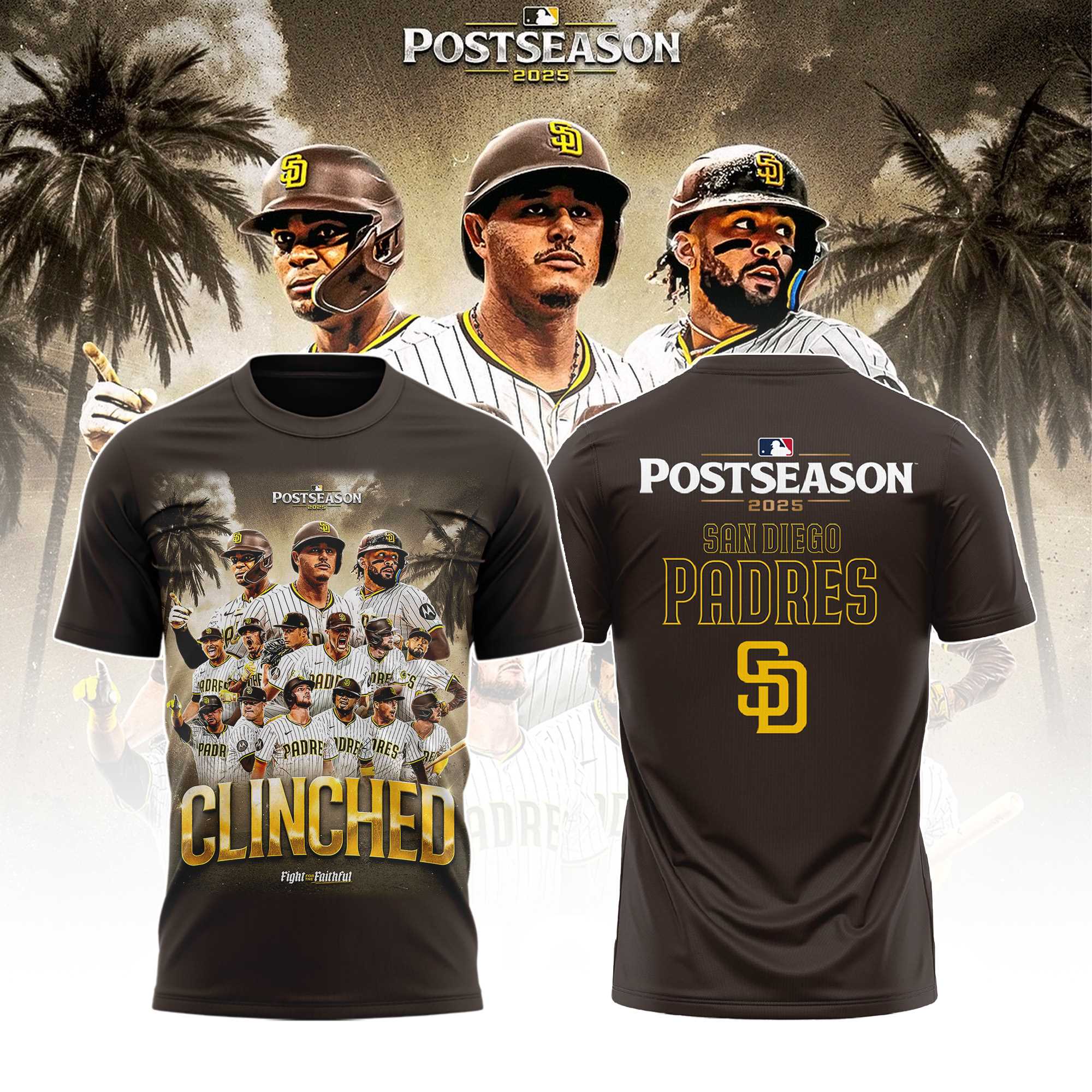 Padres Clinched October Baseball 2025 Tee