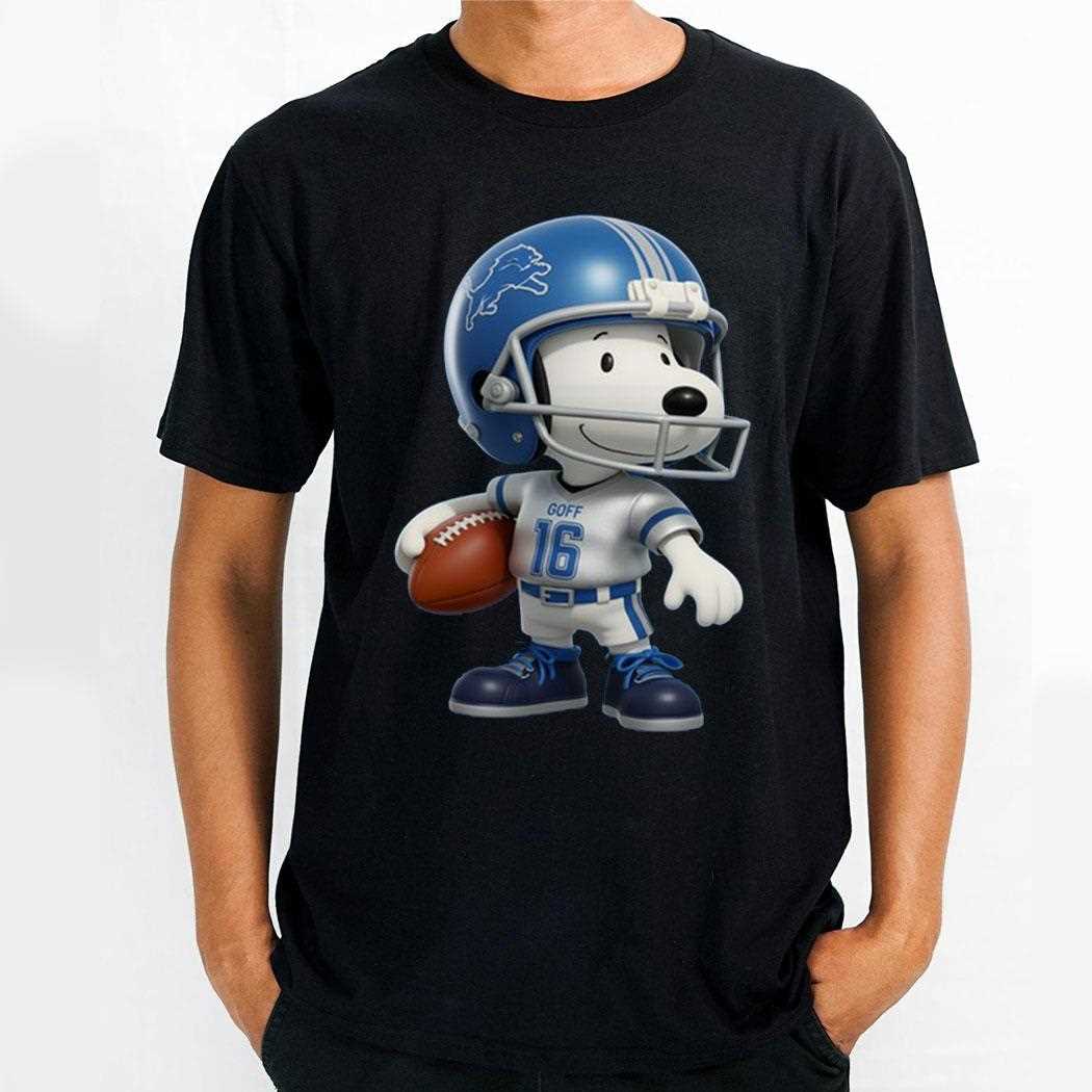 Detroit Lions Snoopy Football Sweatshirt