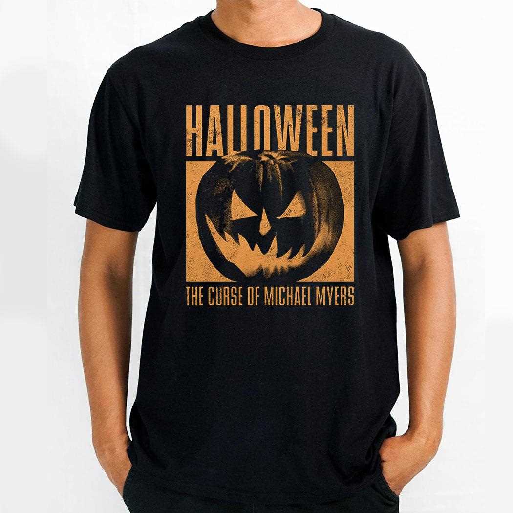 Halloween The Curse Of Michael Myers Pumpkin In Orange Box Shirt