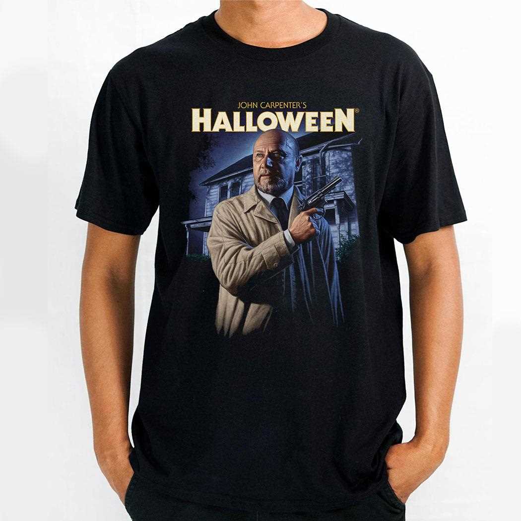 John Carpenter’s Halloween Dr Loomis With Gun Shirt