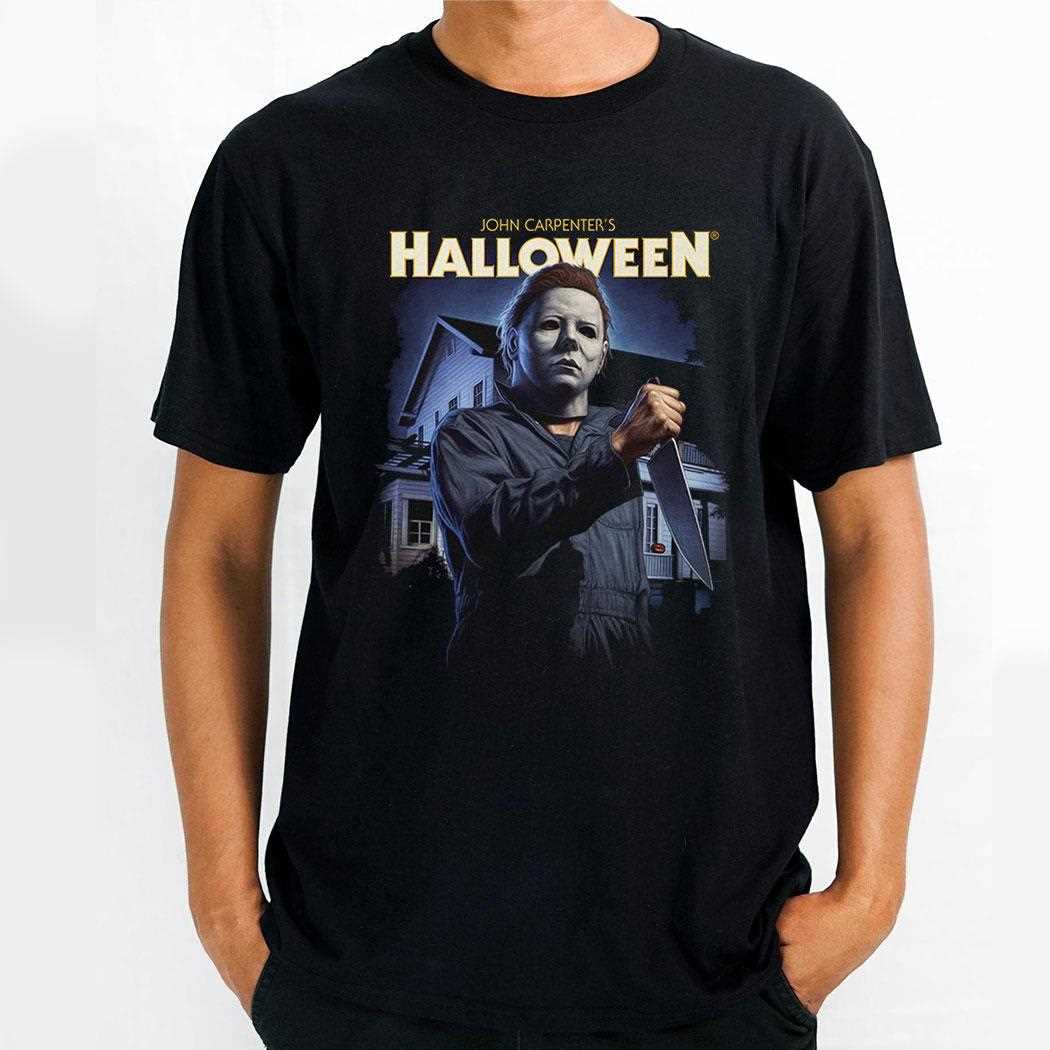 John Carpenter’s Halloween Michael Myers With Knife Shirt