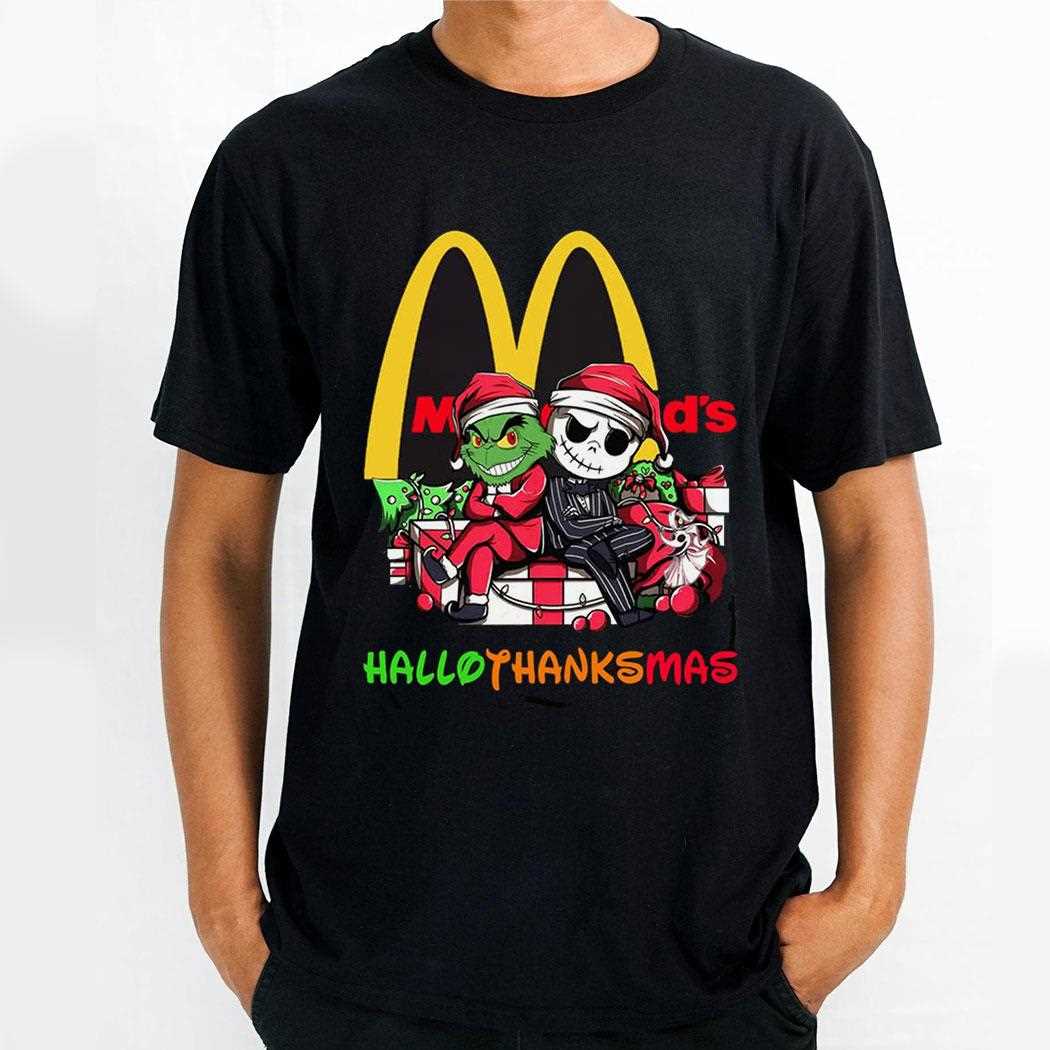 Ingles Grinch And Jack Skellington Hallothanksmas Tee Ingles Grinch And Jack Skellington Hallothanksmas Tee