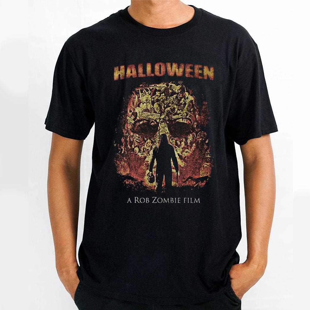 Rob Zombie’s Halloween Skull Collage Shirt