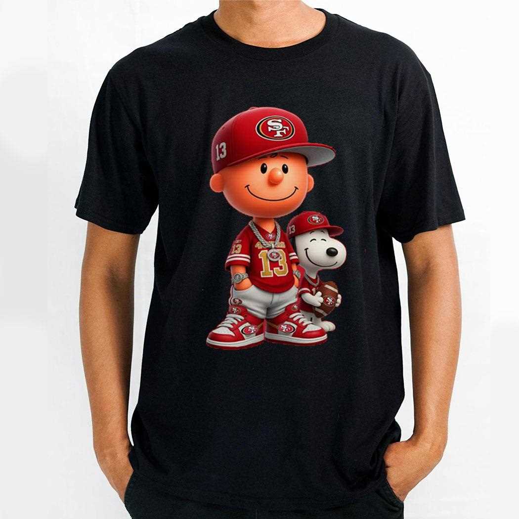 San Francisco 49ers Charlie Brown And Snoopy Shirt