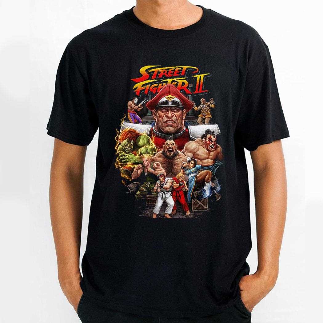 Street Fighter Ii Classic Character Roster Tee Street Fighter Ii Classic Character Roster Tee