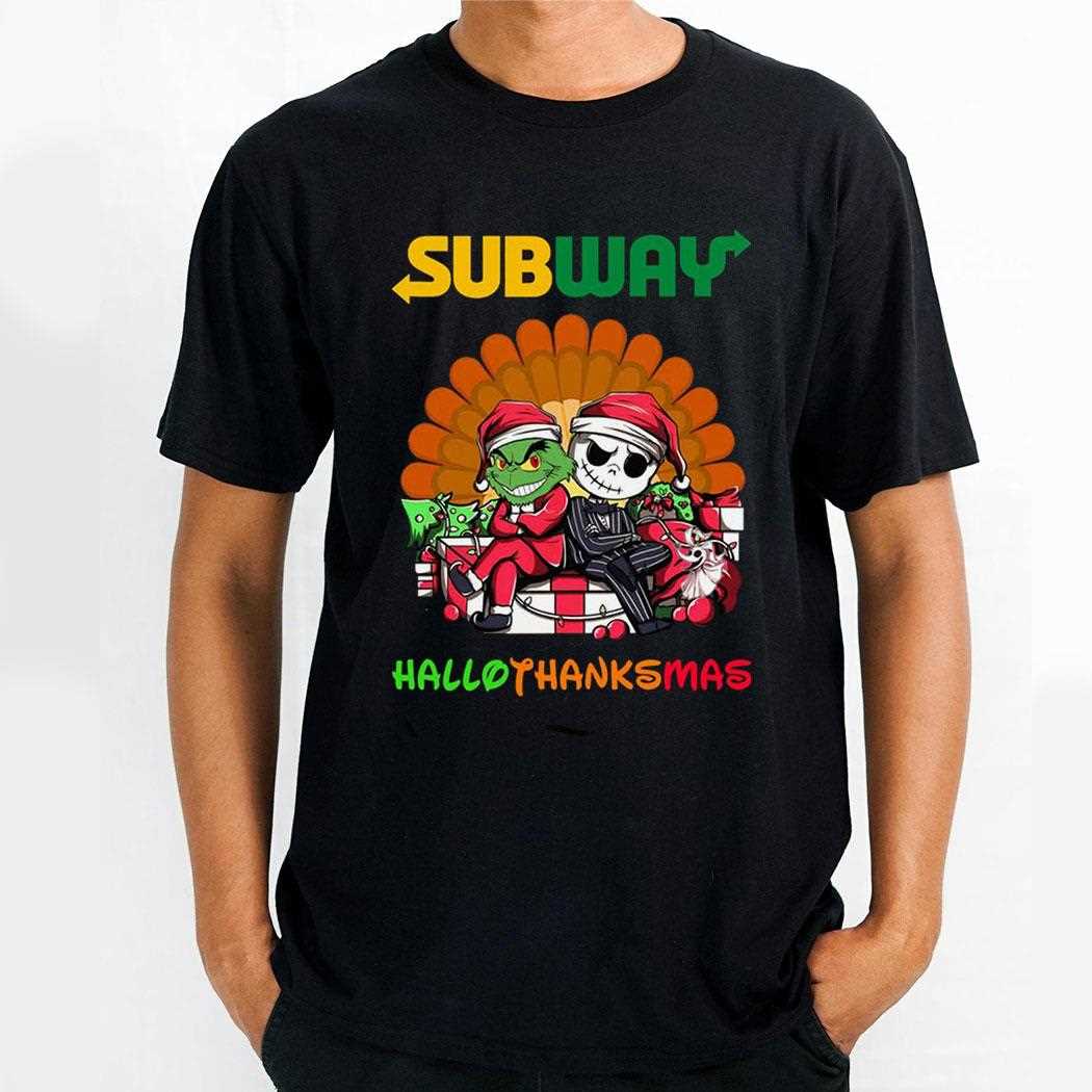 Tyson Grinch And Jack Skellington Hallothanksmas Tee Tyson Grinch And Jack Skellington Hallothanksmas Tee