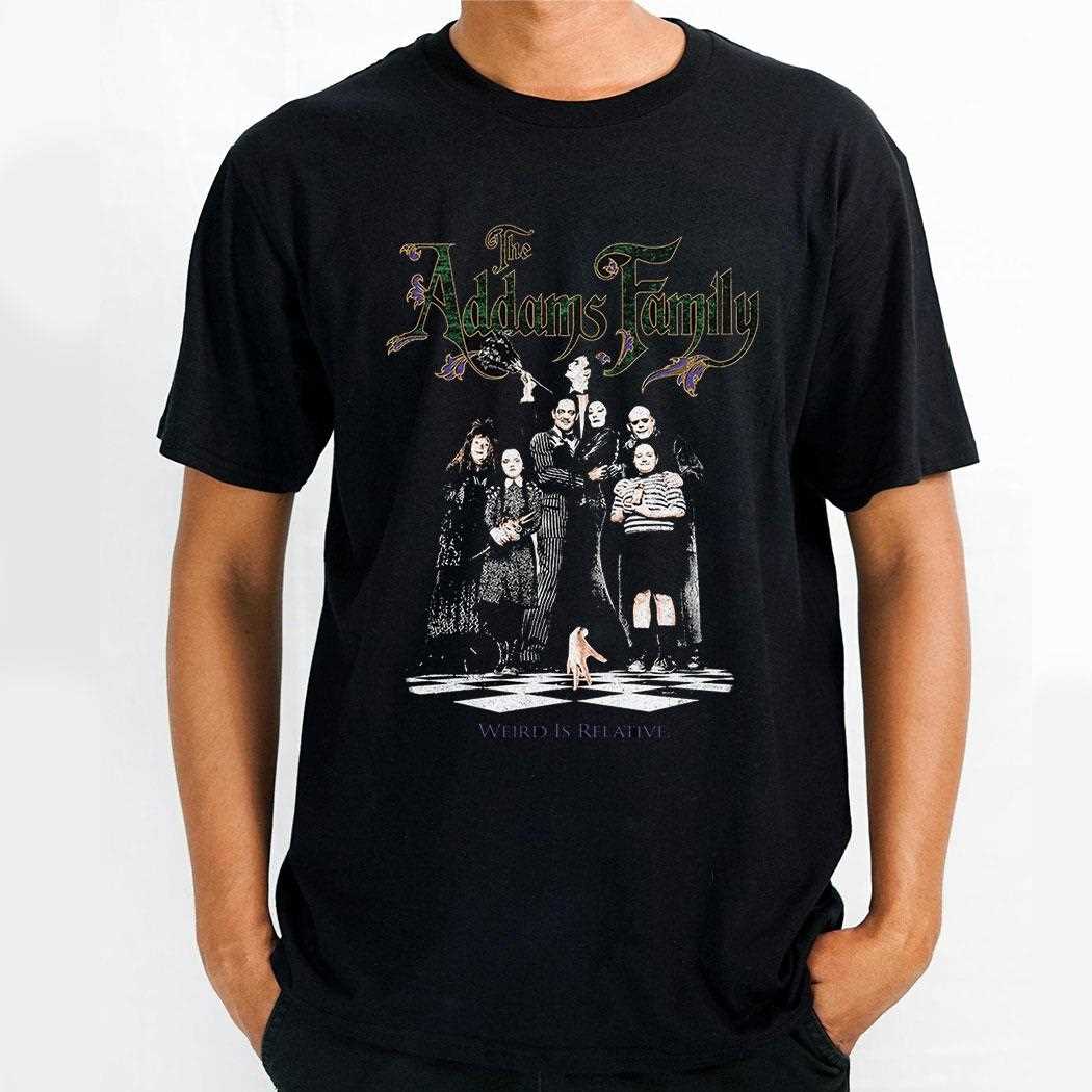 The Addams Family Spooky Movie Poster Collage Tee